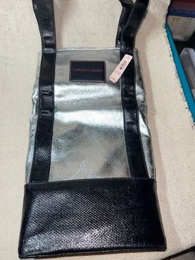 Victoria’s Secret XL Weekender Tote Bag - Silver - New